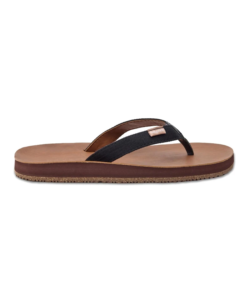 Feelgoodz Women's Zensole Slim Kinderz Faux Leather Flip-Flop Thong Sandals