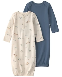 Carter's Baby Boys' Safari Sleeper Gowns, 2-Pack