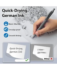 Gnuadz Pens Bulk 52 Pack Retractable Ballpoint Smooth Writing Quick Drying