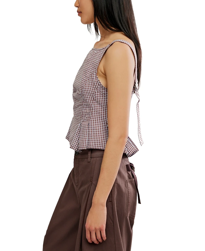 Free People Women's Sun Faded Boat Neck Top