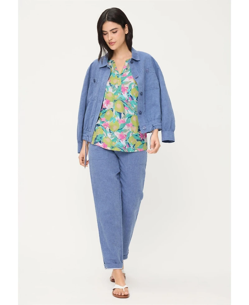 Olsen Women's Lush Lemon Print T-Shirt