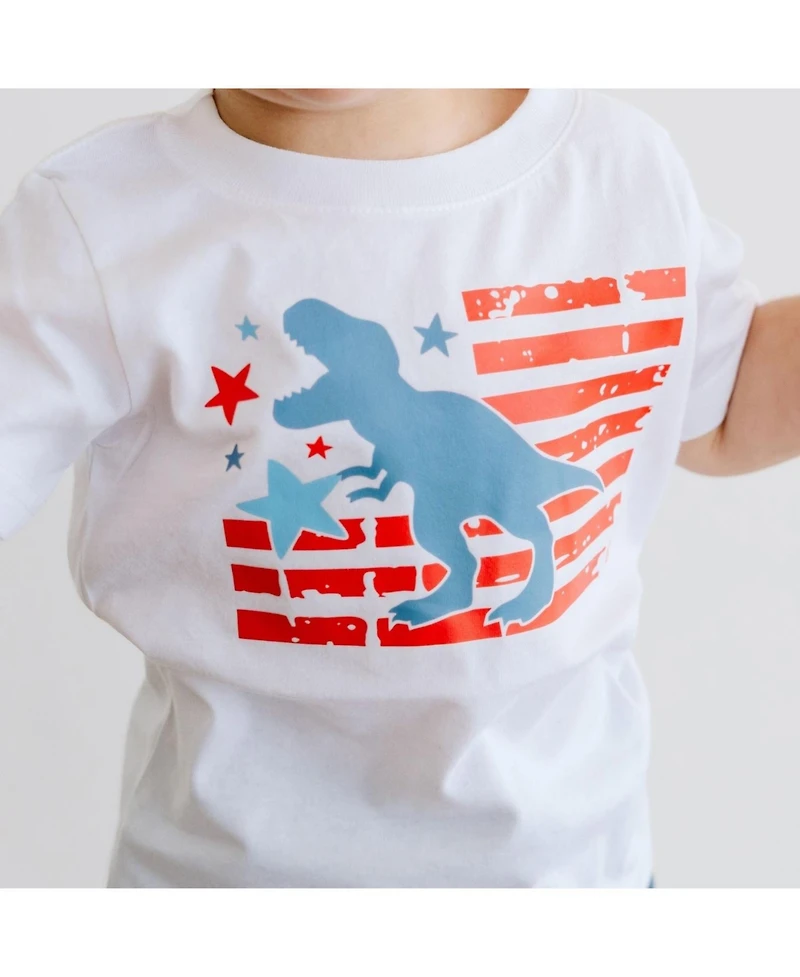Sweet Wink Baby Boys All American Dino Short Sleeve T-Shirt