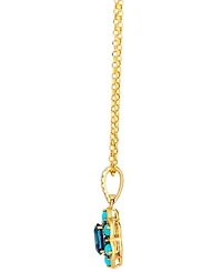 Le Vian Multi-Gemstone (1.20 ct. t.w.) and Nude Diamond (0.07 ct. t.w.) Pendant Necklace in 14k Honey Gold