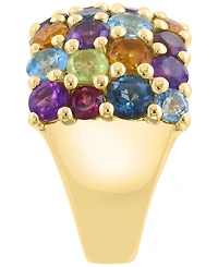 Effy Collection Multi-Gemstone (5-3/8 ct. t.w.) & Diamond (1-1/4 ct. t.w.) Ring in 14k Yellow Gold