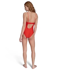 Calvin Klein Women's V-Neck One-Piece Swimsuit