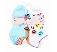 Rainbow Sugar Girls' 4-8.5 Low Cut Socks, 20-Pack