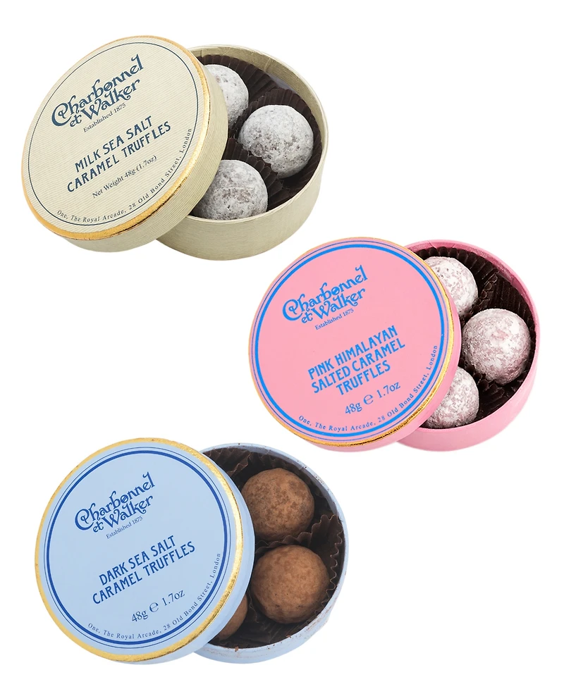 Charbonnel et Walker Sea Salt Caramel Truffles Gift Set, 12 Pieces