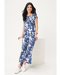 Olsen Women's Abstract Floral T-Shirt