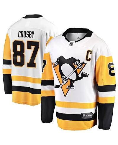 Fanatics Men's Sidney Crosby White Pittsburgh Penguins Breakaway Jersey