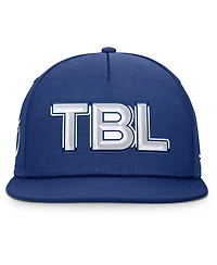 Fanatics Men's Blue Tampa Bay Lightning Authentic Pro Rink Team Code Snapback Hat
