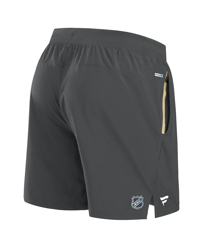 Fanatics Men's Gray Vegas Golden Knights Authentic Pro Rink Performance Shorts