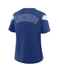 Fanatics Women's Blue Tampa Bay Lightning Offside Athena T-Shirt