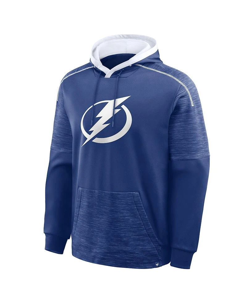 Fanatics Men's Blue Tampa Bay Lightning Goaltender Defender Pullover Hoodie