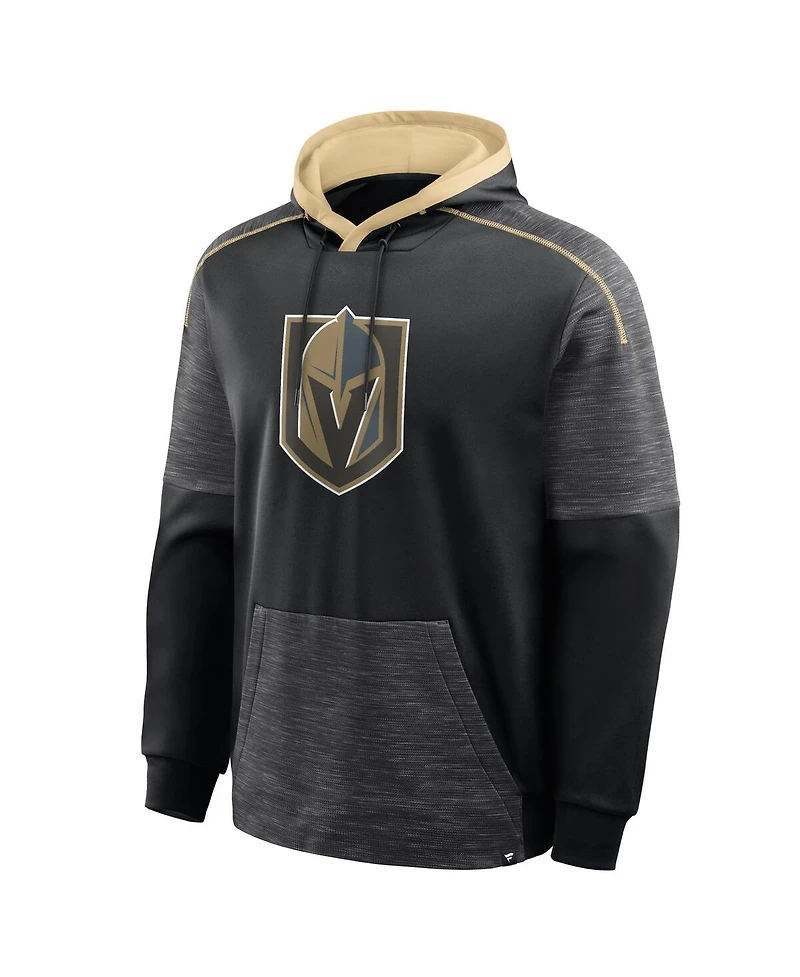 Fanatics Men's Black Vegas Golden Knights Goaltender Defender Pullover Hoodie