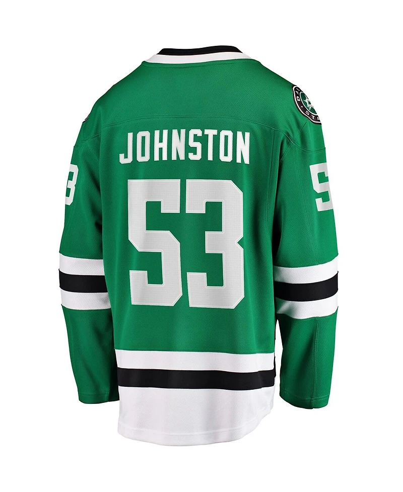 Fanatics Men's Wyatt Johnston Kelly Green Dallas Stars Home Breakaway Player Jersey