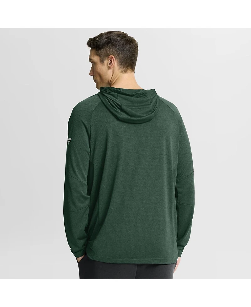 Fanatics Men's Green Minnesota Wild Authentic Pro Rink Raglan Hoodie