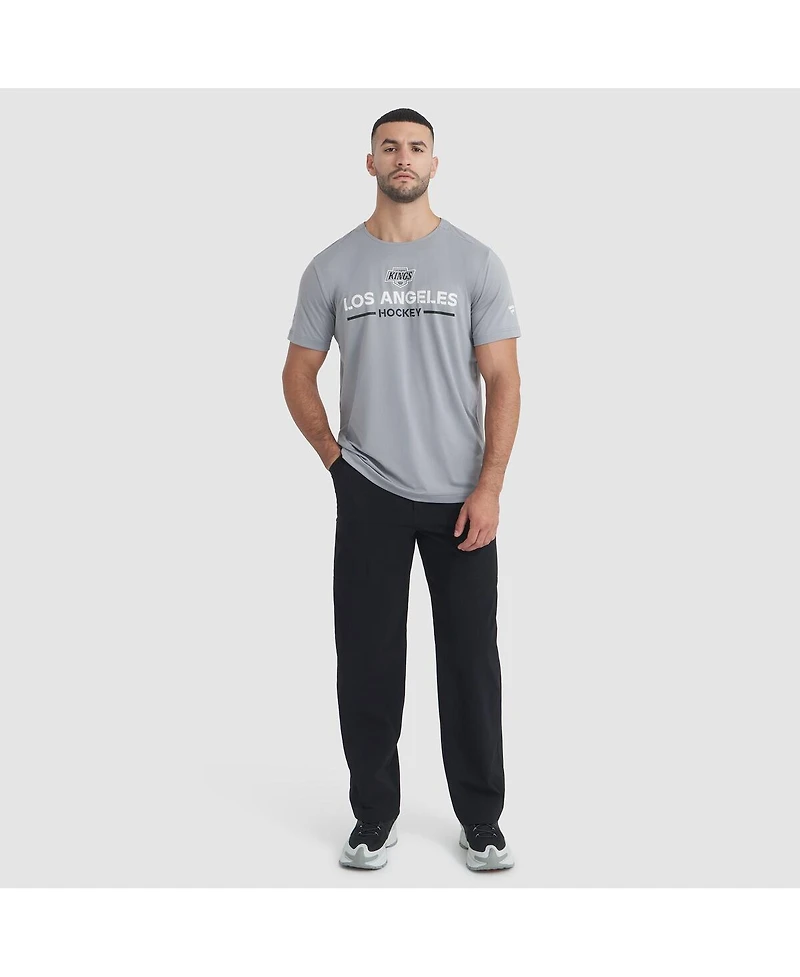 Fanatics Men's Gray Los Angeles Kings Authentic Pro Rink Tech T-Shirt