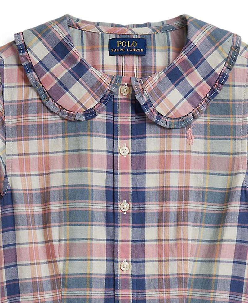 Polo Ralph Lauren Girls' 7-16 Short-Sleeve Dress Shirt