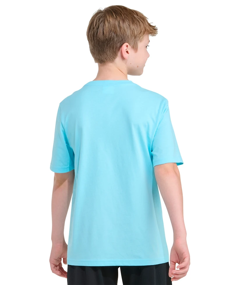 adidas Boys' 8-20 Short-Sleeve Lenticular Camo Logo T-shirt