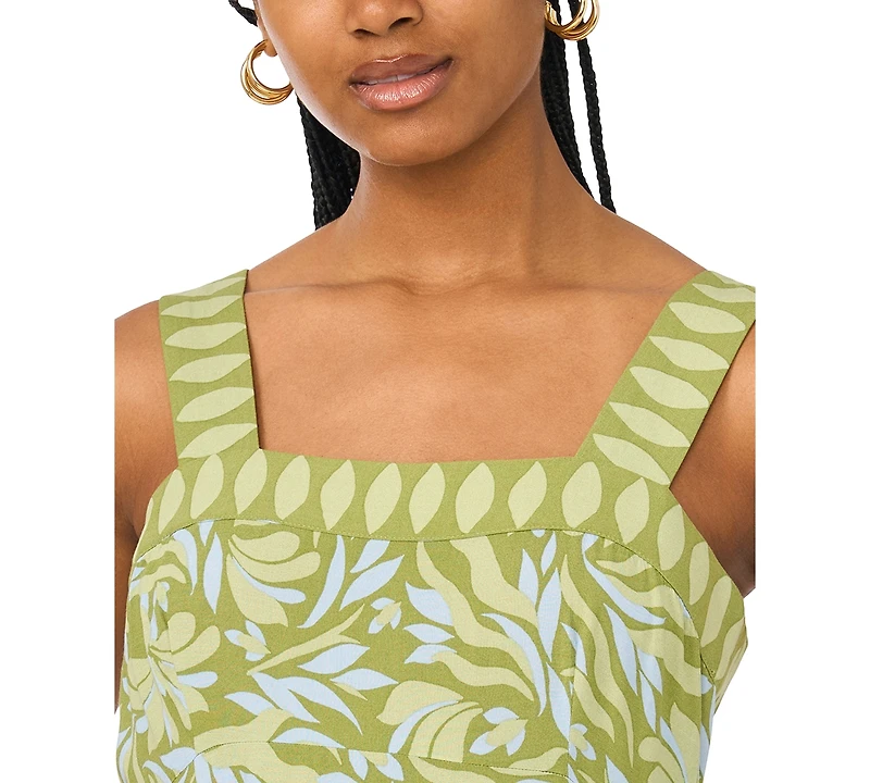 Msk Women's Smocked Back Challis Maxi Dress
