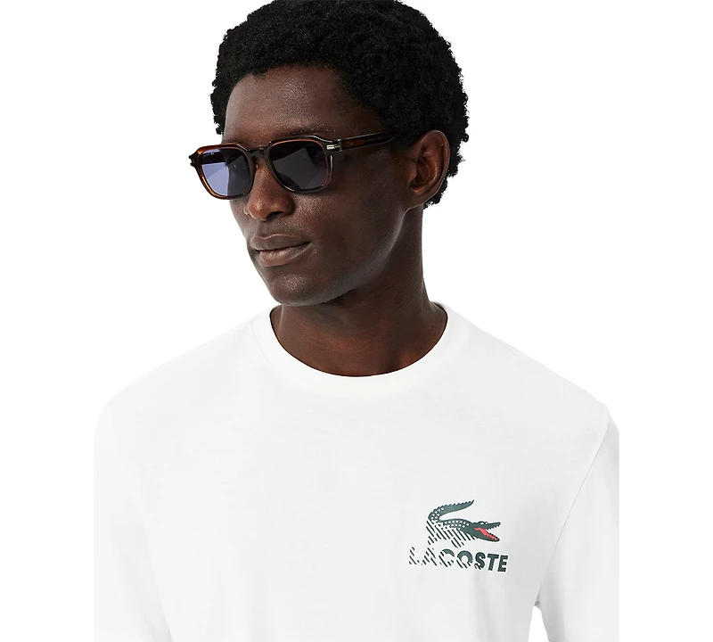Lacoste Men's Water Base Print Crewneck T-Shirt