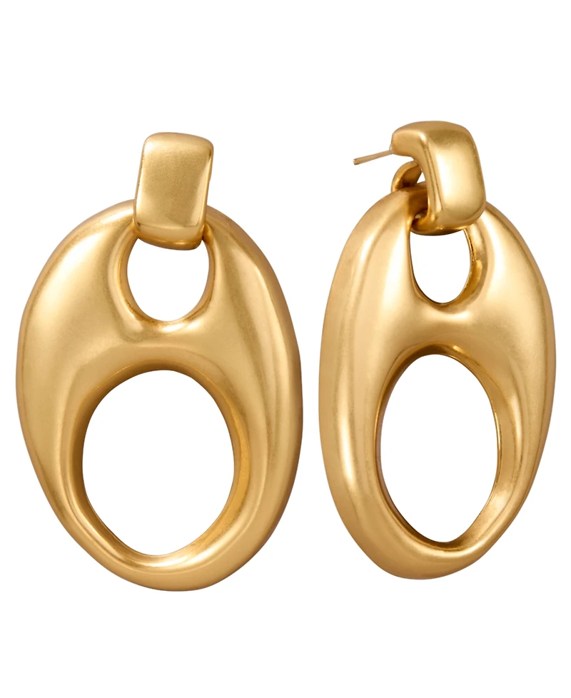 Donna Karan 24k Gold-Plated Mariner Statement Drop Earrings