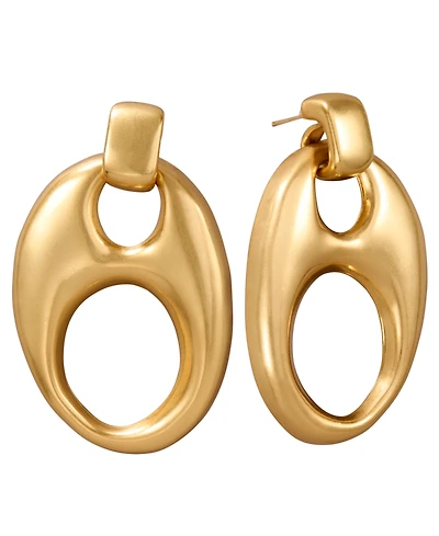 Donna Karan 24k Gold-Plated Mariner Statement Drop Earrings