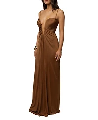 Jluxlabel Women's Auric Deep Plunge Maxi Dress