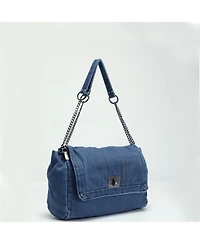 Susu Women's Astra Chain Flap Shoulder Bag, Crossbody Soft Handbag