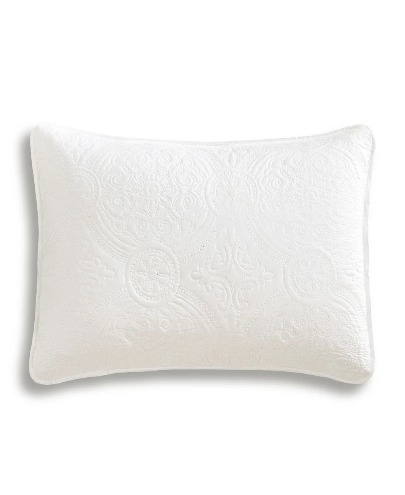 Simply Soft Heavily Stitched Solid 3-Pc. Quilt Set
