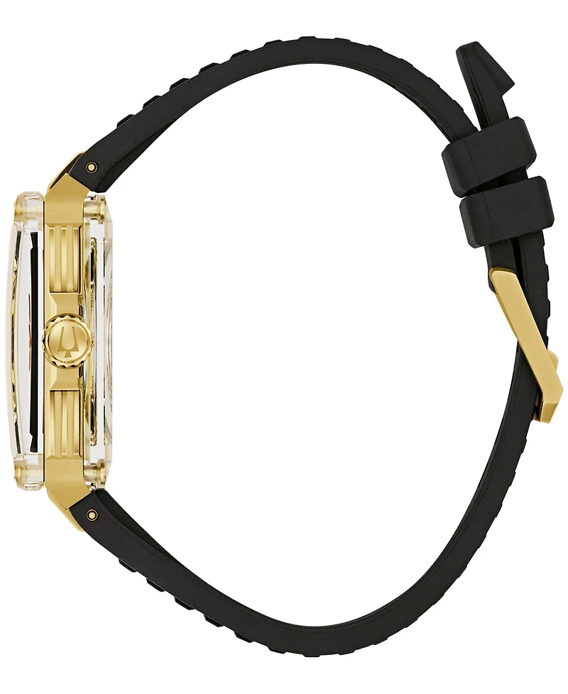 Bulova Limited Edition 150th Anniversary Marc Anthony Men's Series X Se Automatic Black Hnbr Rubber Strap Watch 39mm
