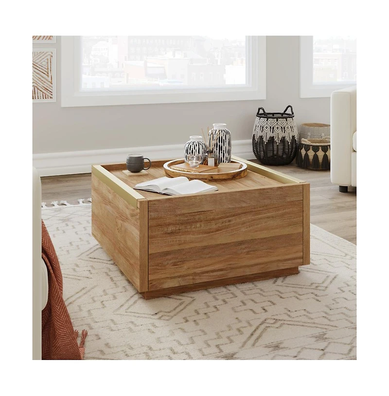 Sauder Manhattan Gate Coffee Table, Sindoori Mango finish