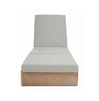 Augusta Home Vincent Wood Chaise Lounge Chair