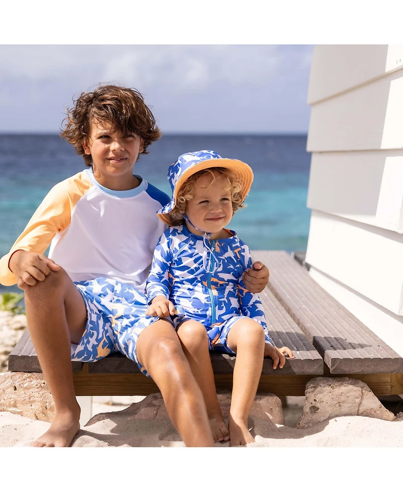 Snapper Rock Little Boys Shark Squad Swim Short