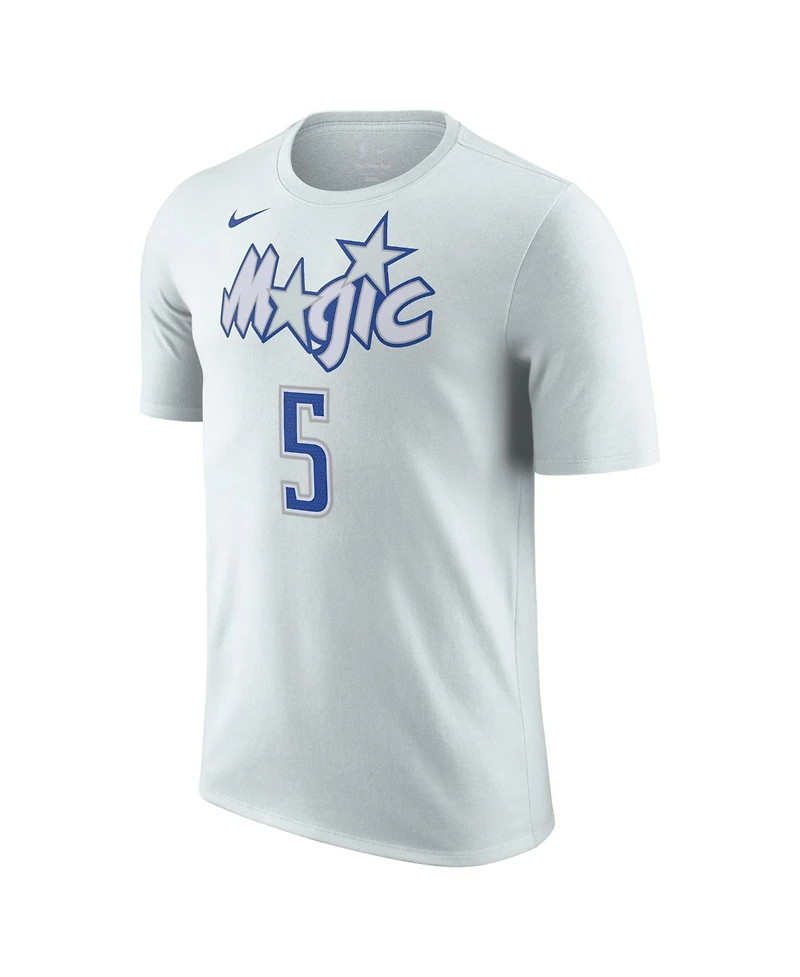 Nike Men's and Women's Paolo Banchero Silver Orlando Magic 2025/26 City Edition Name & Number T-Shirt
