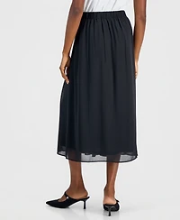 Kasper Women's Pull-On Pleat-Front Midi Skirt