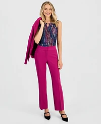Kasper Petite Full-Length Mid-Rise Trousers