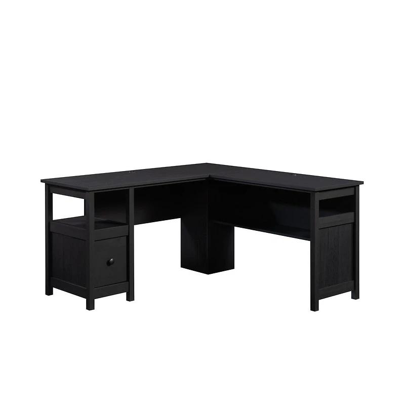 Sauder Dawson Trail L Desk, Raven Oak finish