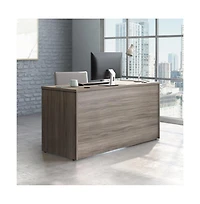 Sauder Affirm Commercial Office Desk Return, Hudson Elm finish