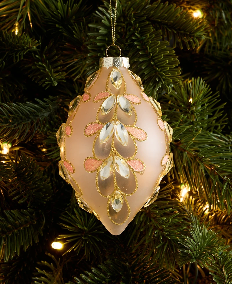 Holiday Lane Jeweled Classics With Gems Finial Ornament, Macy's Exclusive