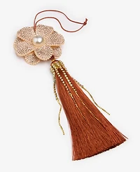 Holiday Lane Jeweled Classics Flower with Tassel Ornament, Macy's Exclusive