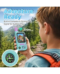 Contixo TK1 Kids Walkie Talkies 2-Pack, Video and Voice Communication Toy, Flashlight, Voice Changer, Rechargeable