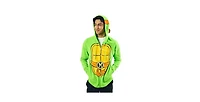 Teenage Mutant Ninja Turtles Michelangelo Long Sleeve Men's Green Cosplay Hoodie-xl