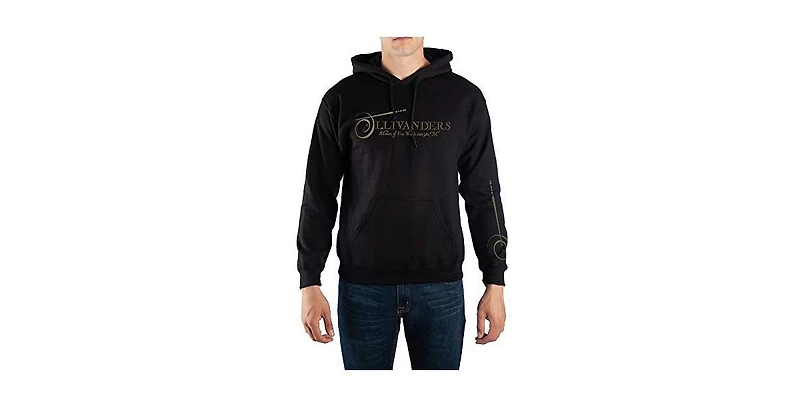 Harry Potter Men's Ollivanders Pullover Hooded Sweatshirt-3X-Large