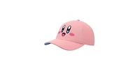 Kirby's Dream Land Boys Kirby Face Youth Pink Traditional Adjustable Hat