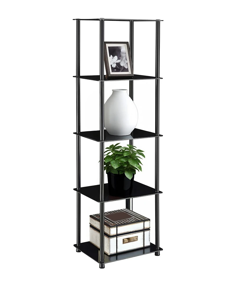 Convenience Concepts 15.75" Glass Designs2Go Classic 5 Tier Tower