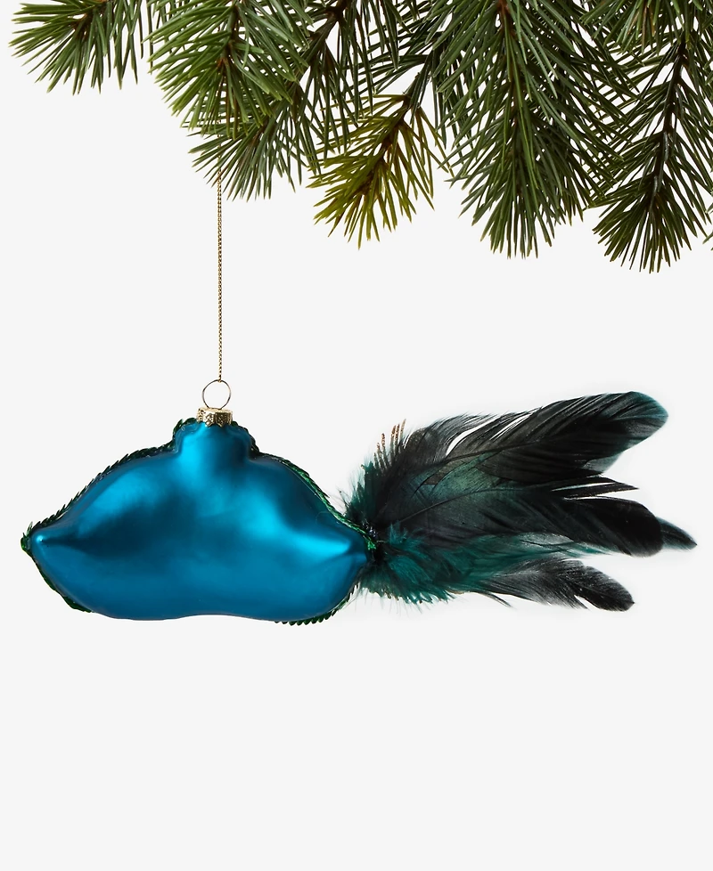 Holiday Lane Peacock Masquerade Mask Ornament, Macy's Exclusive