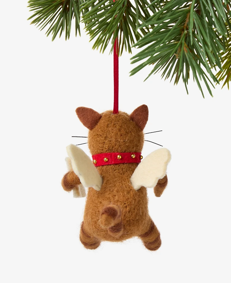 Holiday Lane Pets Angel Reading Cat Ornament, Macy's Exclusive