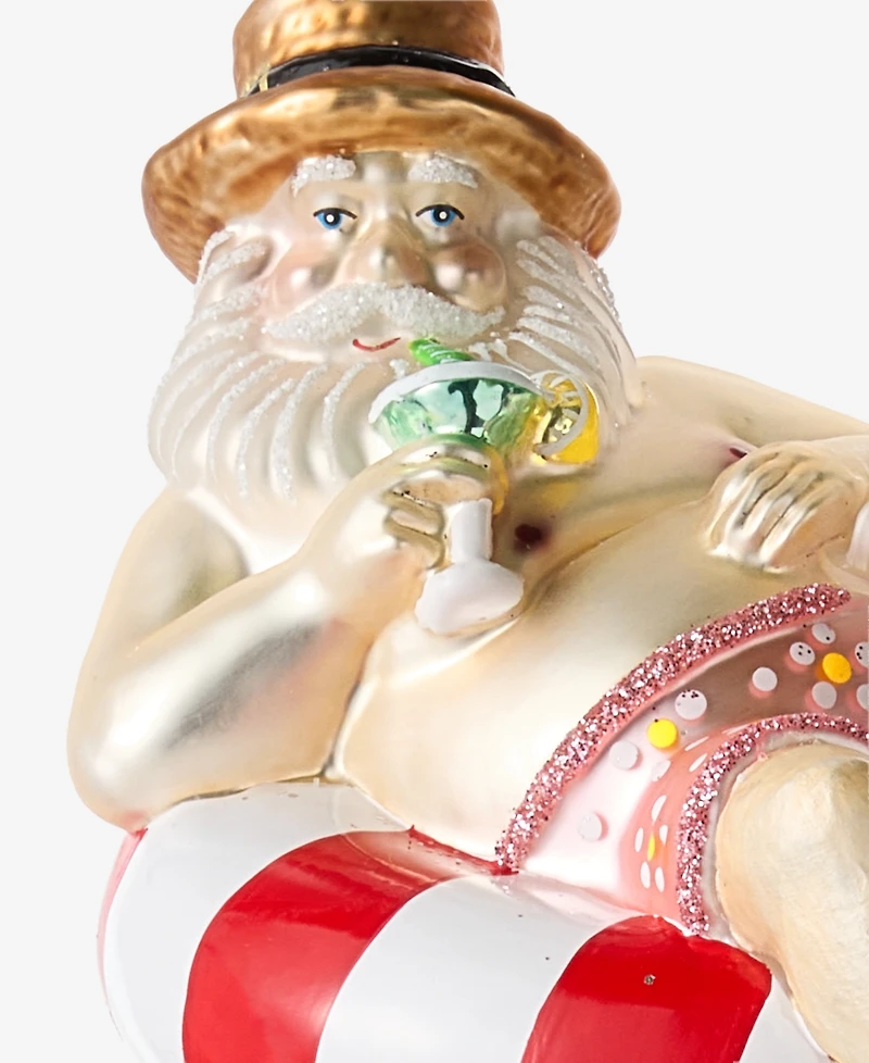 Holiday Lane Florida Glass Beach Santa Ornament, Macy's Exclusive