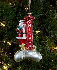 Holiday Lane Chicago Santa Ornament, Macy's Exclusive